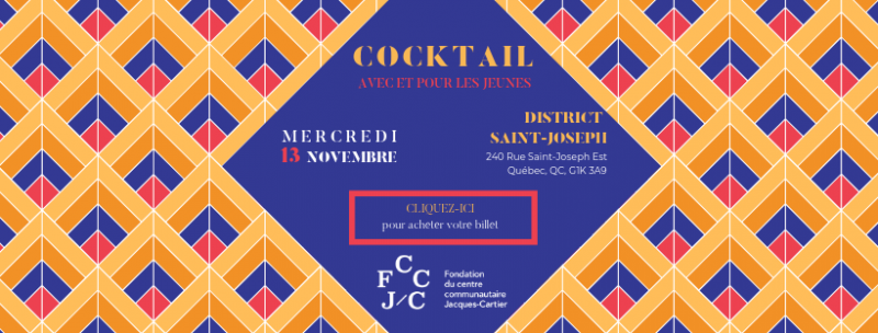 Bannière Cocktail - Fondation CJC